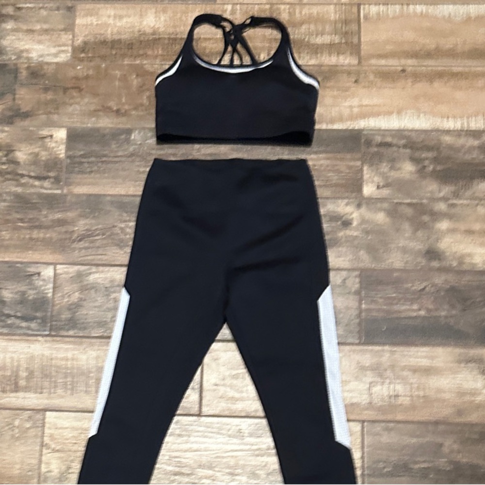 Black and White Leggings Set
